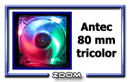 Ventilateur Antec tricolor 80 mm