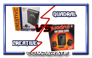 Creative Inspire P380 VS Quadral SM 2650 Cube