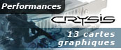 13 cartes graphiques sous Crysis