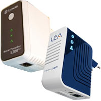 Deux kits CPL 200 Mbps : un rseau sans fil et sans ennui