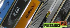 Comparatif de 6 kits de DDR3 pc3-12800 2 et 4Gb