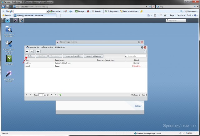diskstation manager 3 utilisateur 1
