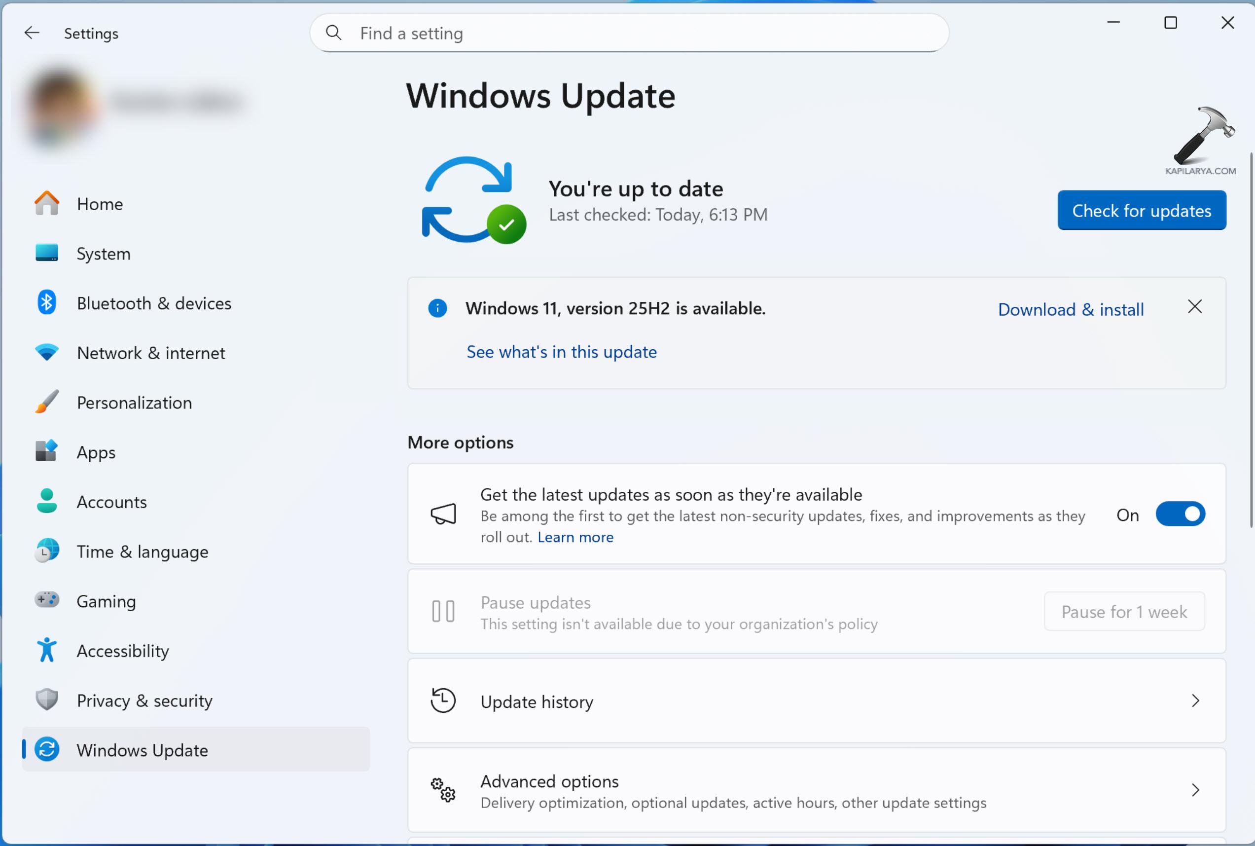 Windows 11 MAJ