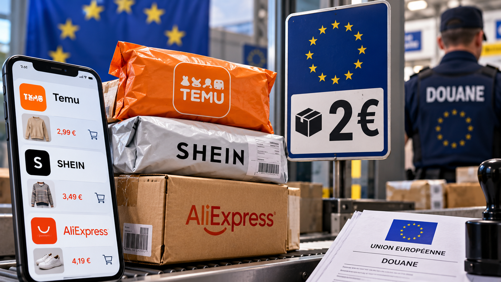 Taxe petits colis europe