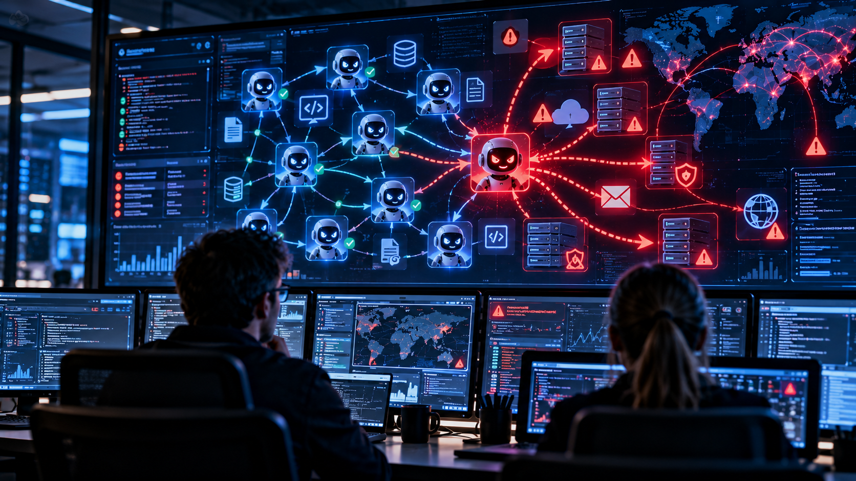 Salle de contrôle d'une IA