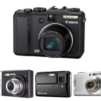 6 nouveaux compacts tests : Canon G9, Casio EX-V8, Sony S700...
