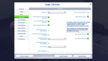Les Sims 4 poids et muscle