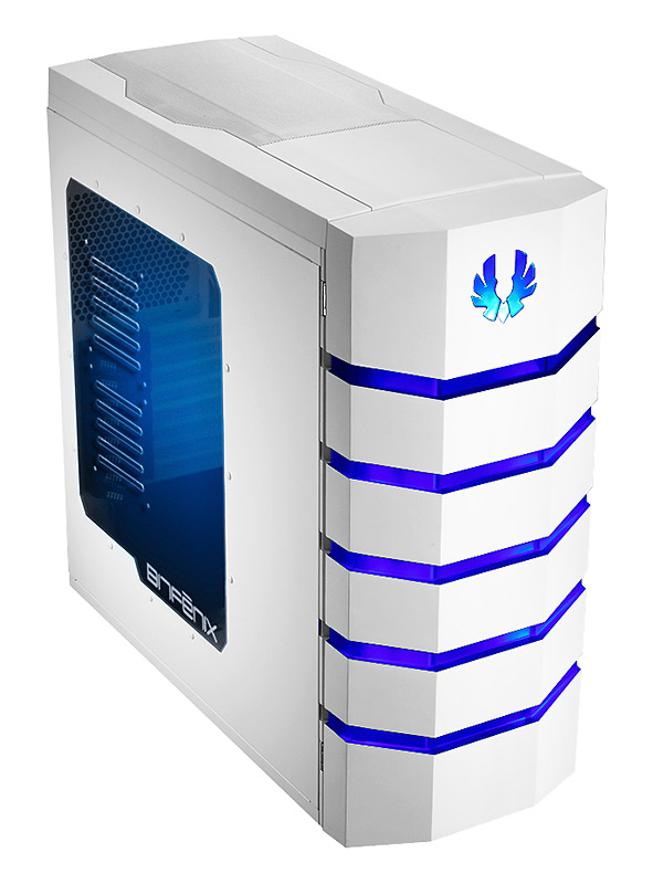 BitFenix Colossus Big-Tower BLUE LED WINDOW - white