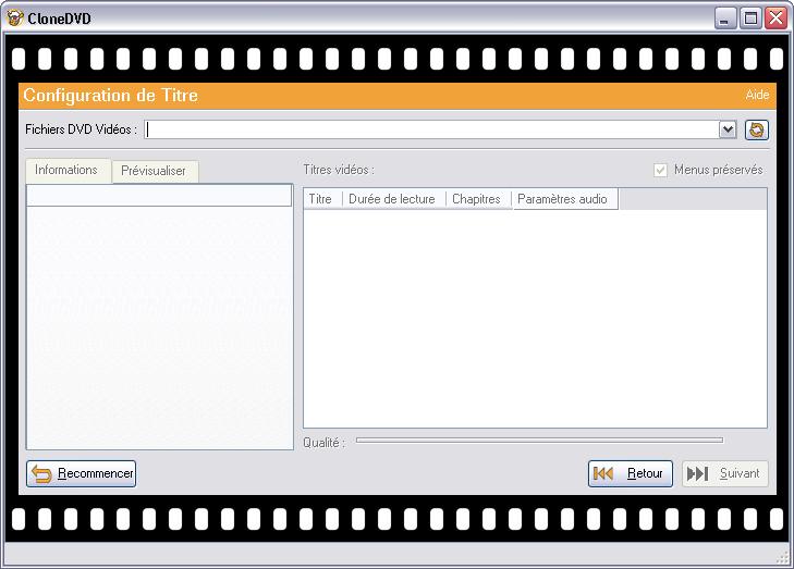 CloneDVD, selection du dossier