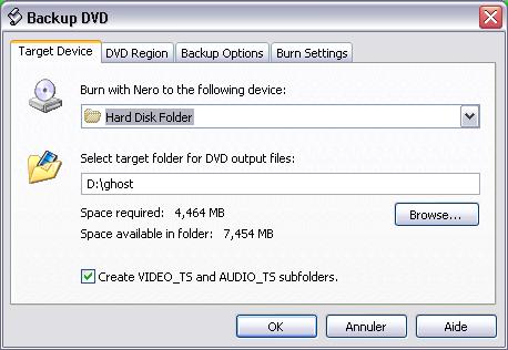 DVDShrink, dvd entier, écran 4