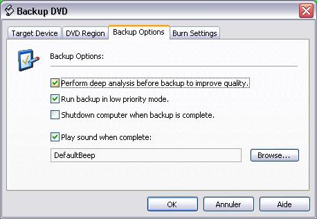 DVDShrink, dvd entier, écran 5
